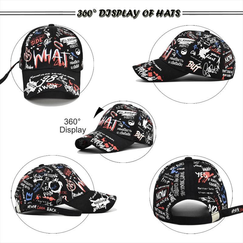 Berretti Snapback da Baseball Unisex con Stampa di Lettere Primavera e Autunno Cappelli Casual Regolabili da Esterno Cappello Parasole