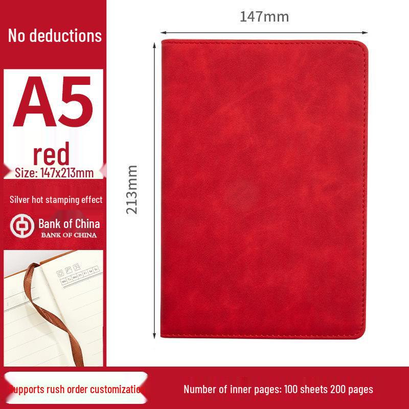 A5 Custom Logo Thickened B5 Diary with Buckle for Business Office