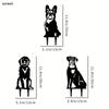 Garten Metall Hundestatuen Outdoor Tierdeko