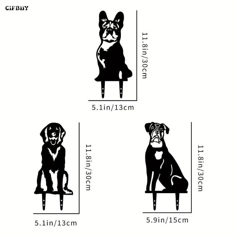 Garten Metall Hundestatuen Outdoor Tierdeko