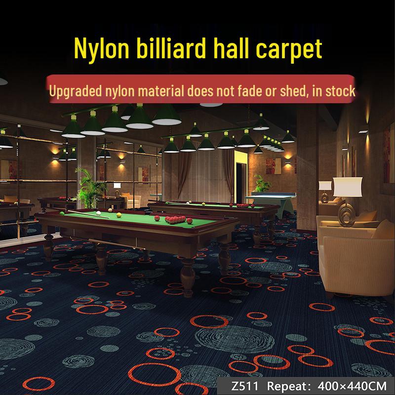 Billiard Room Nylon Carpet: Fireproof, Printed, Large Area, Wall-to-Wall for Halls & Clubs