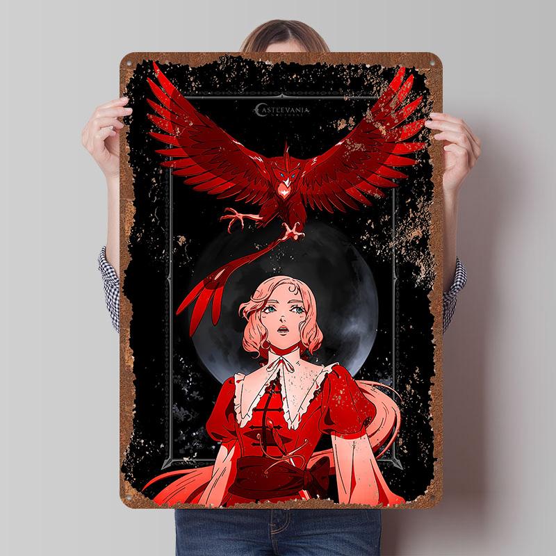 CastlevaniaS Tinplate Posters Customizable Wall Art Retro Vintage Metal Tin Signs for Gaming Room Decoration Aesthetic House
