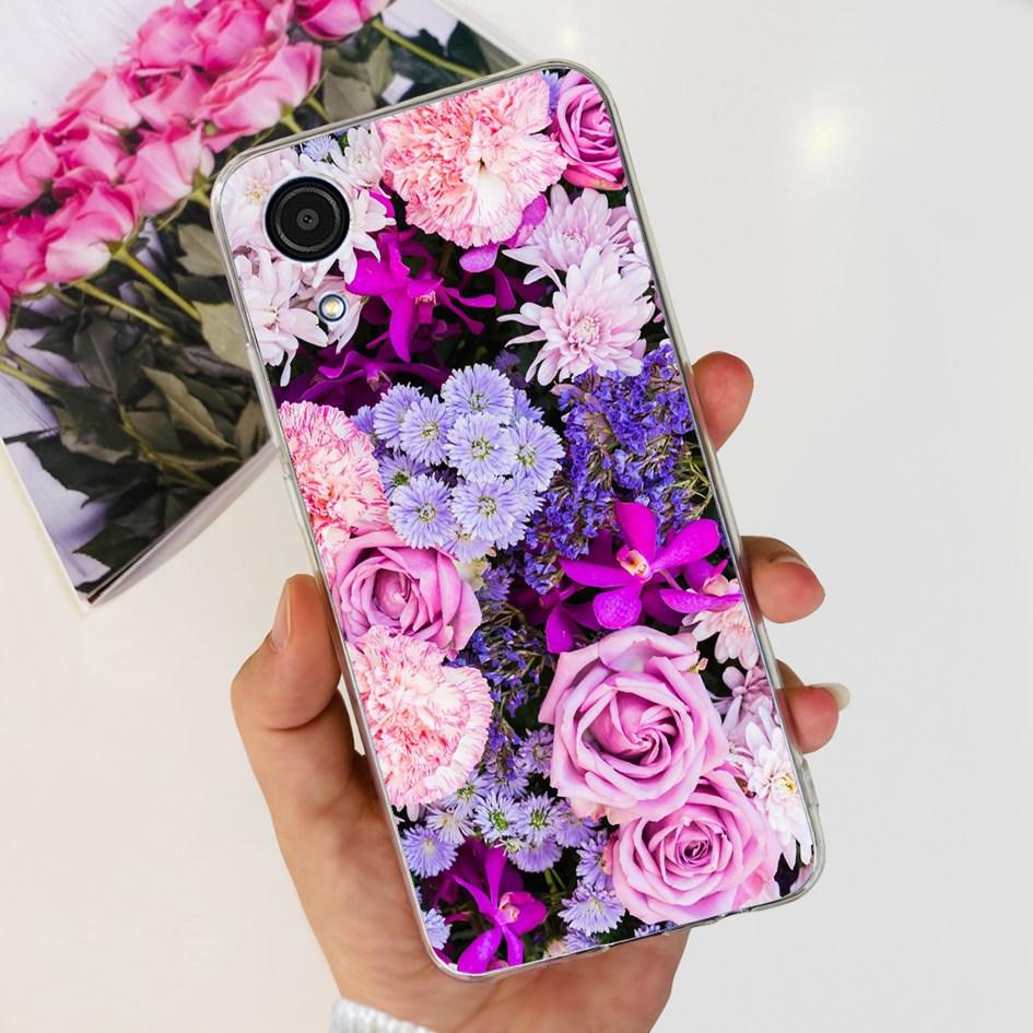 For Cover Samsung Galaxy A03 Core Phone Case Stylish Flower Butterfly Soft Silicone Clear Cover For Samsung A03 Core A032F Coque
