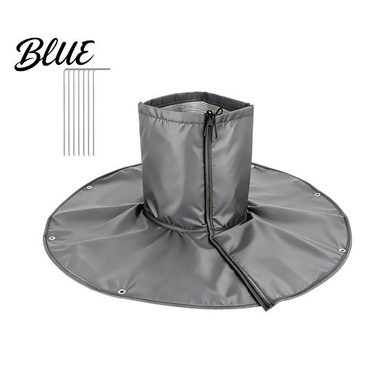 Heavy Duty Plant Cold Shield Palm Tree Root Protector 3-Layer Winter Freeze Cover with Ground Stakes Insulation Protective Barrier for Young