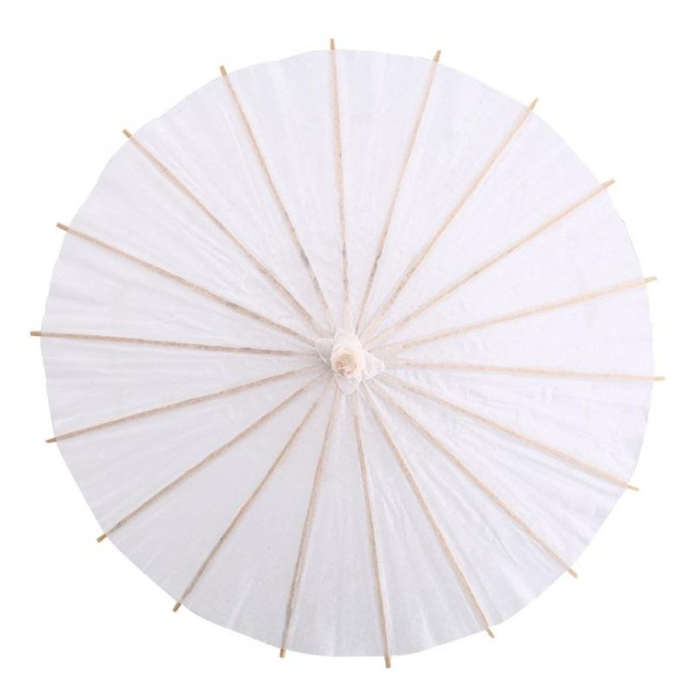 DIY Anniversary Handmade Long-handle Painting Supplies Dance Prop Photography Prop Paper Umbrella