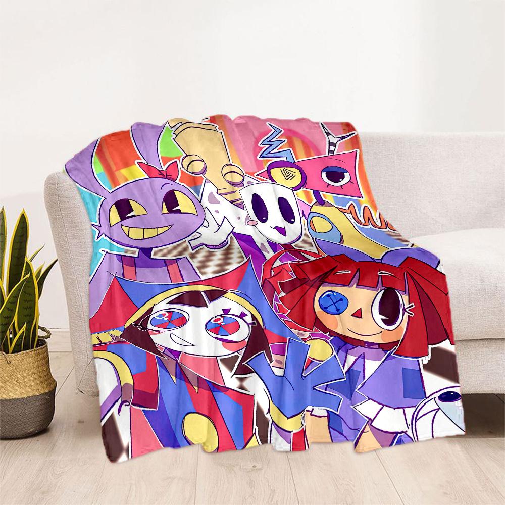 Digital Circus Blanket Comfortable Suitable for Bedding Office Office Chair Four Seasons Multipurpose Modern Style