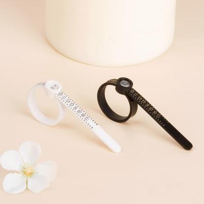 2 Pcs Ring Sizers with Magnified Glass for Convenient Reading Accurate Scale 1-17 Ring Measuring Belt Reusable US Finger Size Gauge Sizing Tool