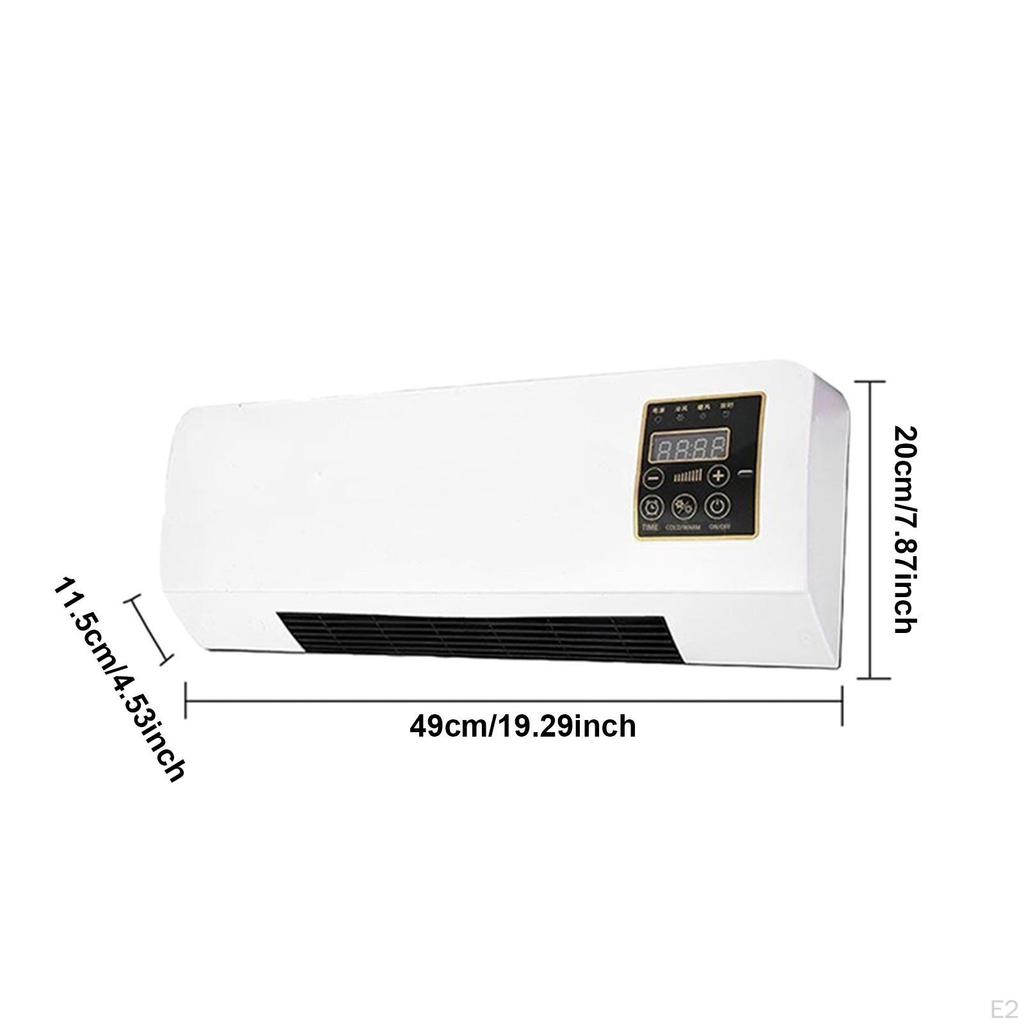 Wall Heater Fast Heating Adjustable Temperature for Hotel RV Household