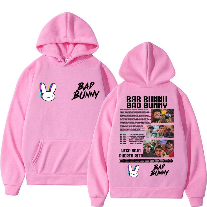 Rapper Bad Bunny Album Tour Hoodie Men Women Fashion Hoody Sweatshirt Fleece Oversized Casual Tracksuit Fans Gifts
