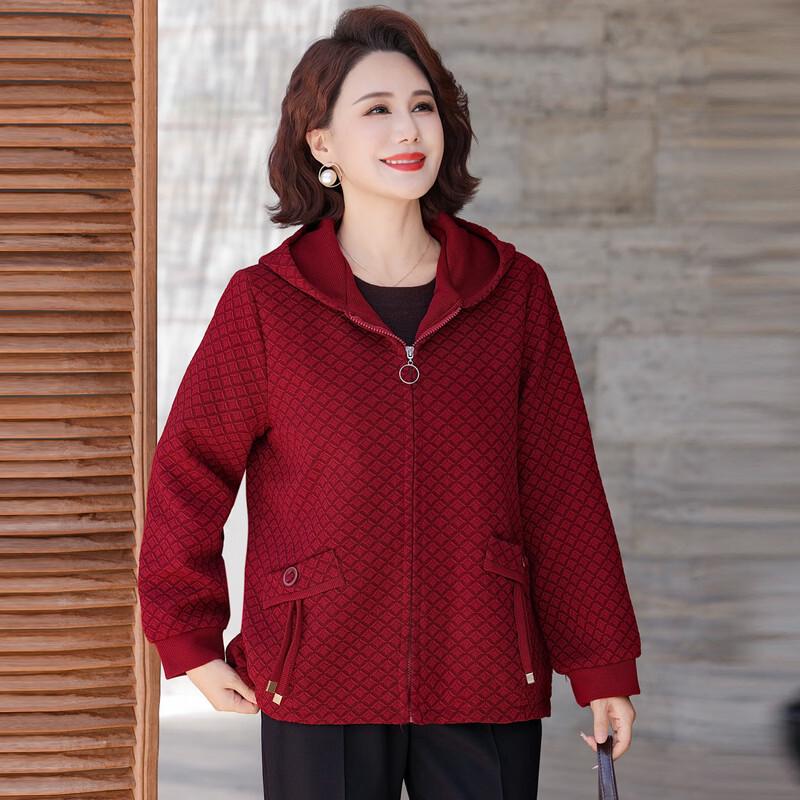 Women's Plus Size Hooded Plaid Jacket