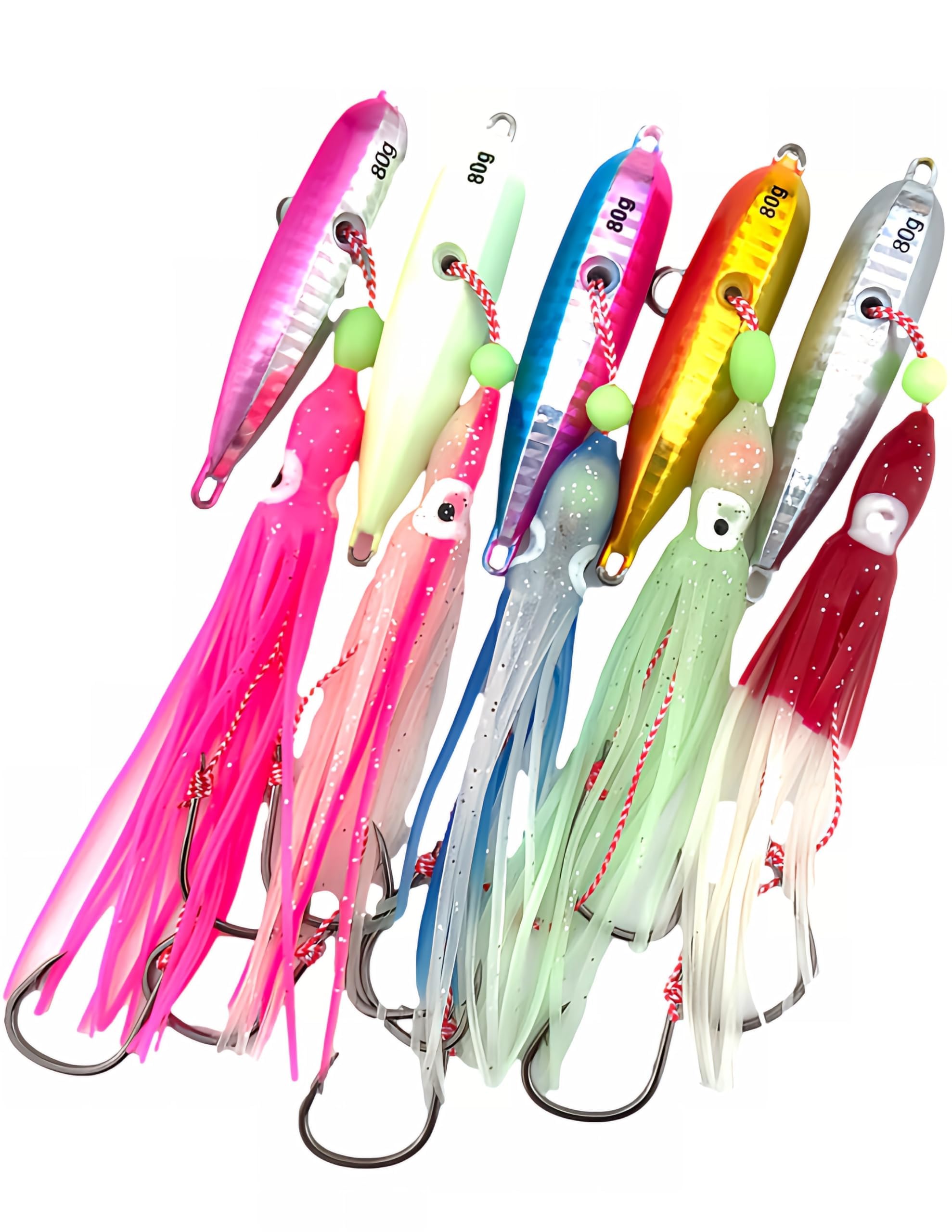 

Инчикку Октопус Рыболовные снасти для лодки Тай Резина Луфарь Морской окунь Треска Кальмар Мигрирующая рыба Волосатик Рыбалка Приманка Октопус, Рыбалка, Рыбалка,