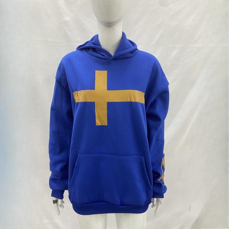 Y2K Autumn and Winter Fashionable and Cool Personalized Printed Hooded Sweatshirt