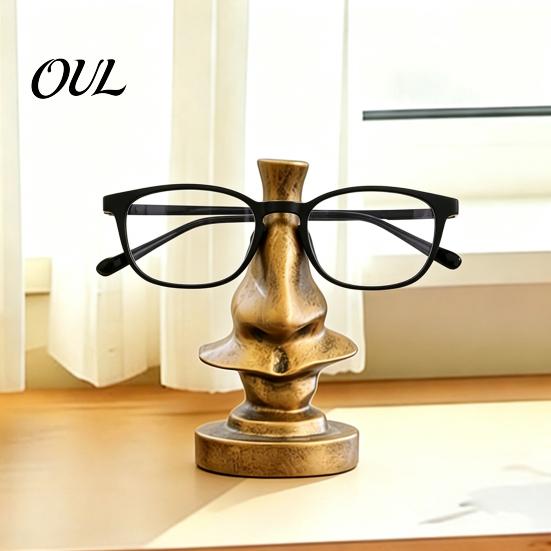 Creative Gifts for Men Big Nose Glasses Holder, Retro Resin Eyeglass Stand, Practical Stand Humorous Eyewear Display Organizer Home And Office