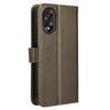 For Oppo A18 4G/A38 4G Leather Phone Case Stand Diamond Texture Protective Phone Cover