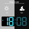 LED Digital Alarm Clock Automatic Light Temperature Calendar Snooze Alarm Clock 3 Gear Brightness Adjustment Alarm Clock
