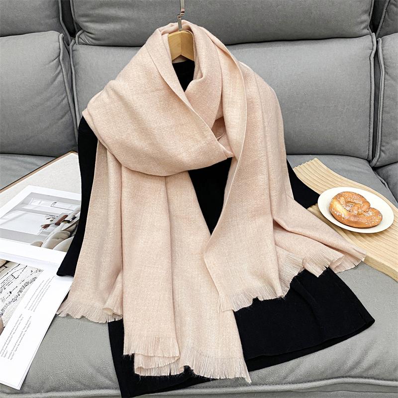 Winter Kaschmirschal Damen Luxus Herbstschal Pashmina Taschentuch Dame Pareo Weich Outdoor Unisex Winddicht Bufanda