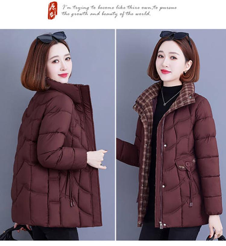 Women’s Short Windproof Thicken Warm Winter Jacket For Mom