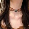 Vintage Romantic Lace Necklaces Women Delicate Pentagram Choker Sexy Charming Party Prom Wedding Daily Wear Jewelry Accessories