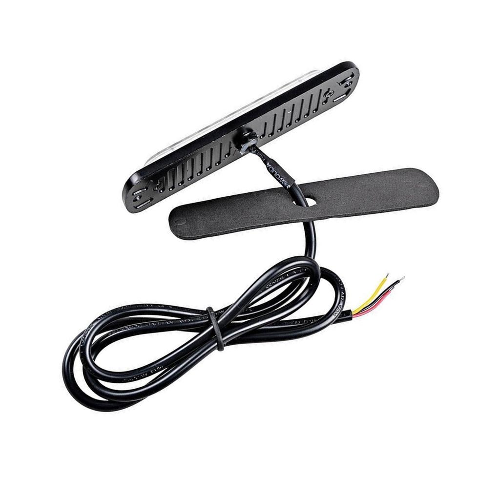 VORCOOL Stroboskopické světlo Červené LED světlo Nouzové stroboskopické světlo 18W 12-24V 6LED Stroboskopická světelná lišta na střechu nákladního auta (Červené)