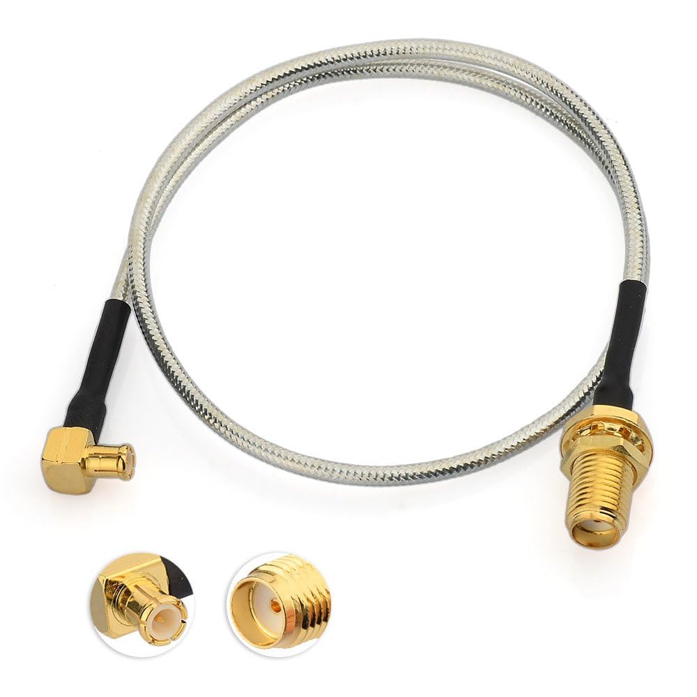 MCX Male To SMA Female Conversion Cable (RG405) 30cm, Compatible with Terrestrial Digital Antennas, Car Tuners, One-Seg TVs, Car Navigation Systems,