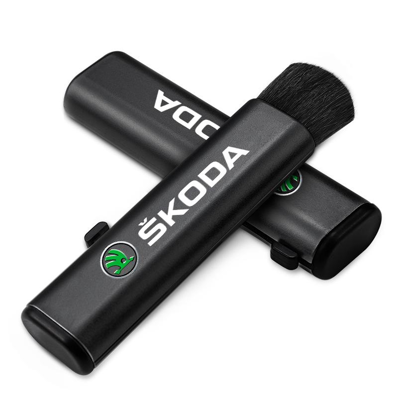 1Pcs Car Interior Cleaning Brush Air Vent Dust Removal Tools For Skoda Kylaq Elroq Kodiaq Octavia Enyaq Kamiq Scala Rapid Superb