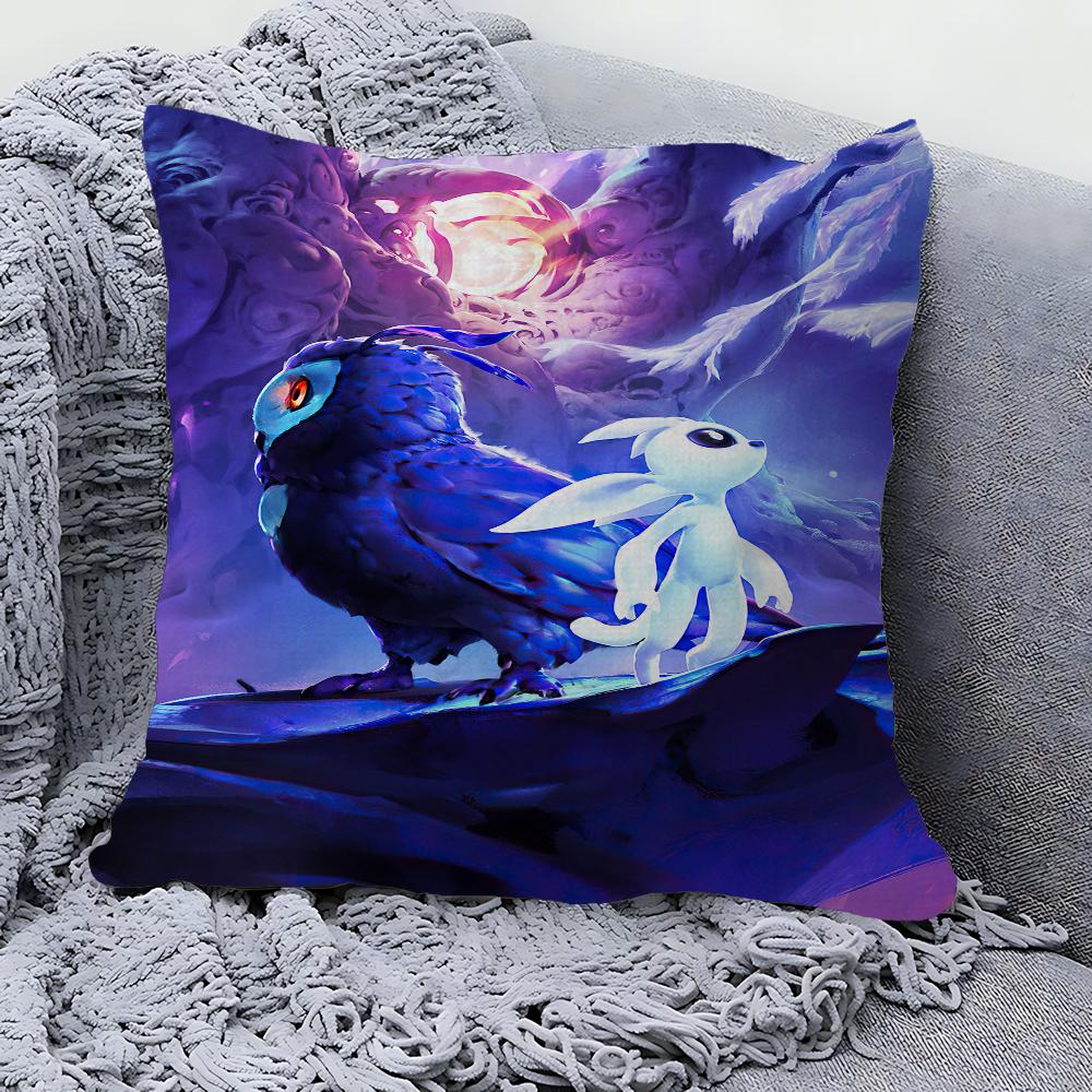 Ori And The Blind Forest Cushion Cover Inches Farmhouse Decor Home Throw Pillow Covers For Couch Decorations