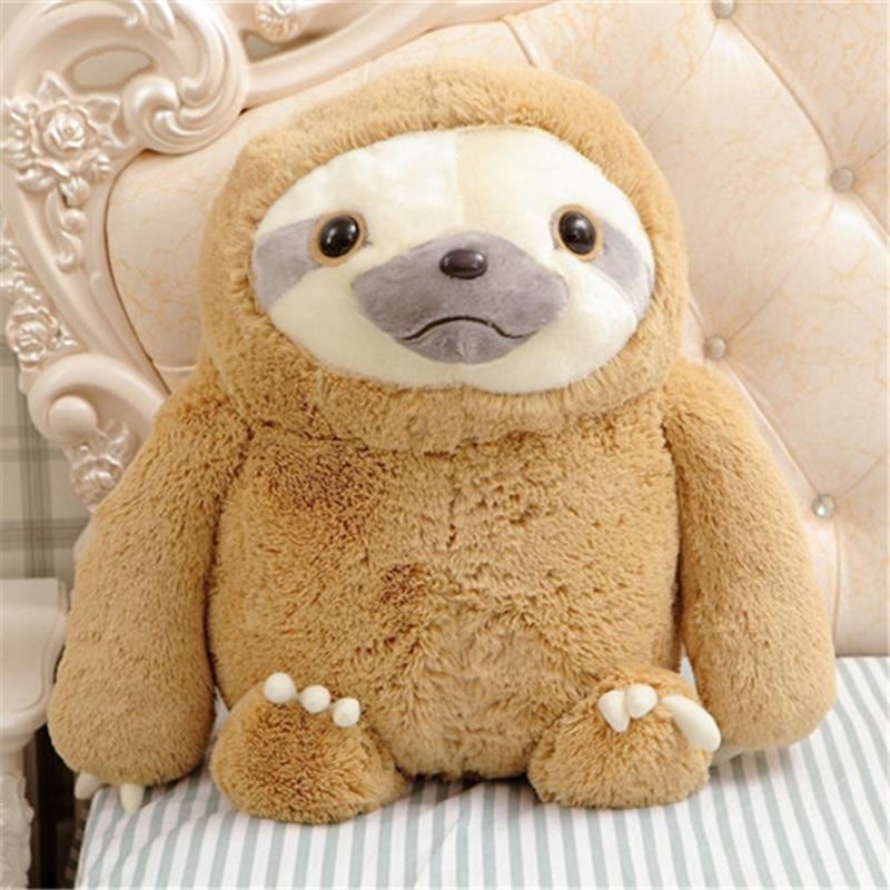 

Sloth Cute Giant Stuffed Plush Soft Toys Pillow Cushion Xmas Gifts Animal Doll 40cm/15.7in коричневый