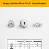 Triple Strength No-Sew Round Electroplated Magnetic Bag Buckle with Thickened Metal Pin