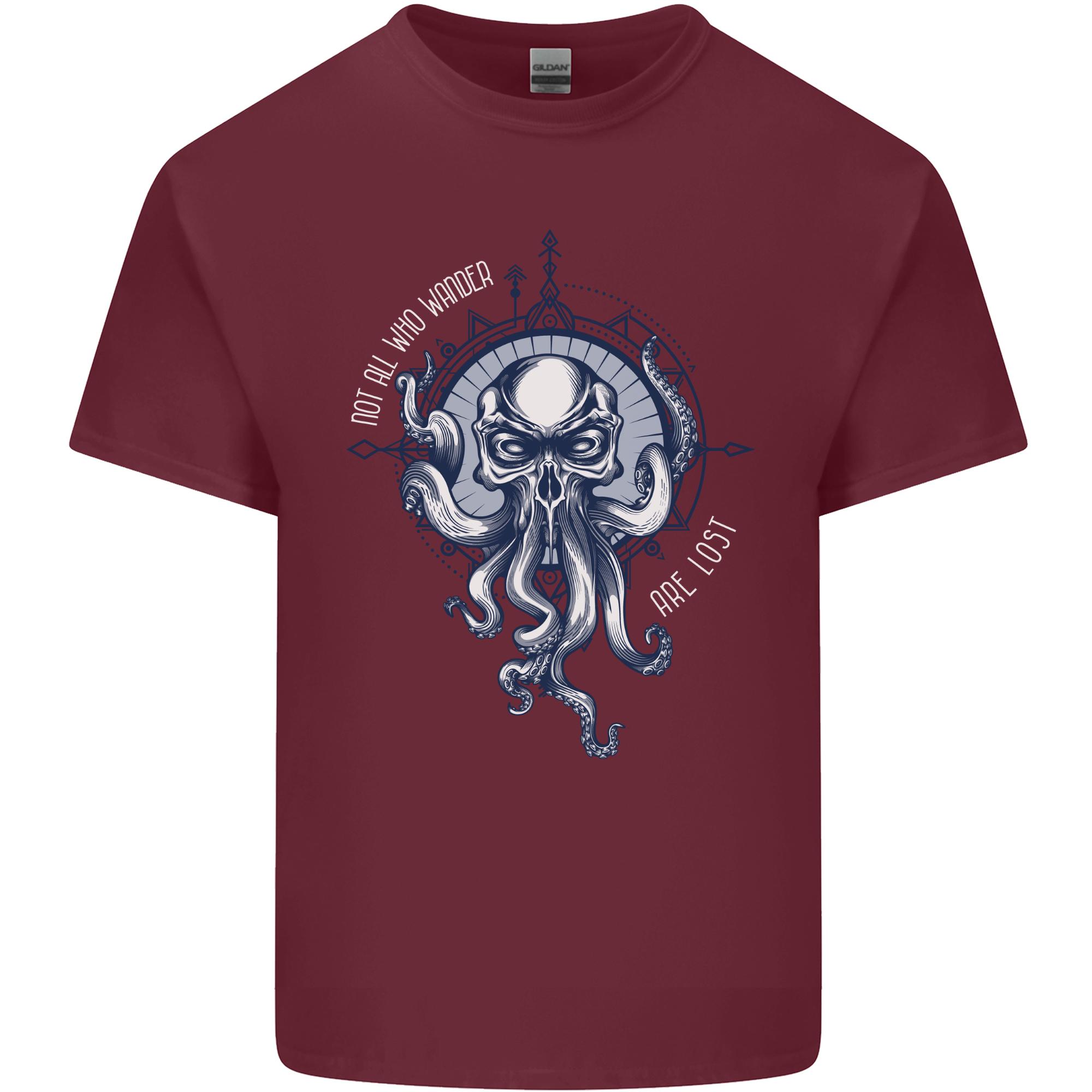 Cthulhu Wander Kraken Octopus Ocean Unisexs Light Cotton TShirt S