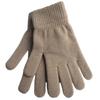 Unisex Winter Ribbed Knitted Full Fingered Gloves Basic Thicken  Lining Mittens Magic Thermal Wrist Warmer Women Men