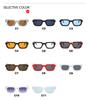 New Men Vintage Rectangle Frame Sunglasses Fashion Retro Sun Glasses Luxury Brand Design Glasses UV400 Eyewear Women Goggles
