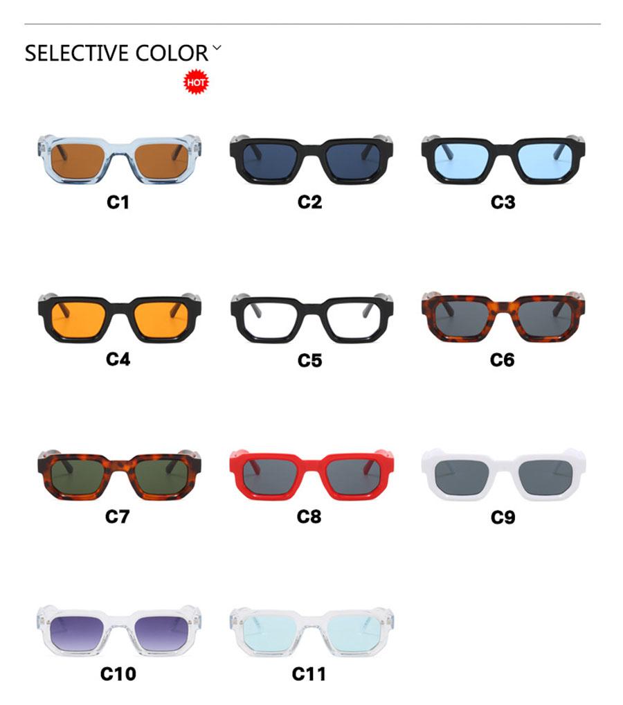 New Men Vintage Rectangle Frame Sunglasses Fashion Retro Sun Glasses Luxury Brand Design Glasses UV400 Eyewear Women Goggles