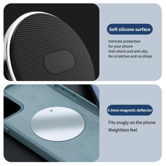 Yousheng Magnetic Phone Holder Adjustable 360 Degree Rotation Universal Car Cell Phone Center Console Mini GPS Support for Driving