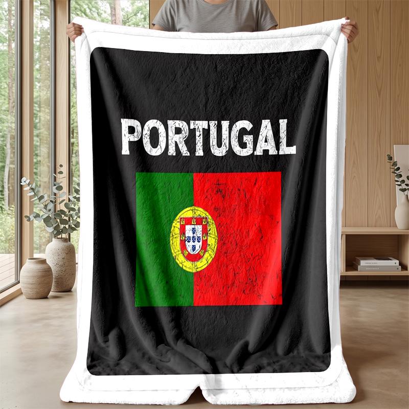 Portugal-Themen-Decke Weiche Flanelldecke Plüsch-Überwurf Gemütliche Sofa-Bett-Decke für Heimdekoration