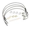 Brake Line Kit Stainless Steel Extended Front 24 Inch Rear 22.5 Inch for Jeep For Wrangler JK 2 Door JKU 4 Door 2007-2018