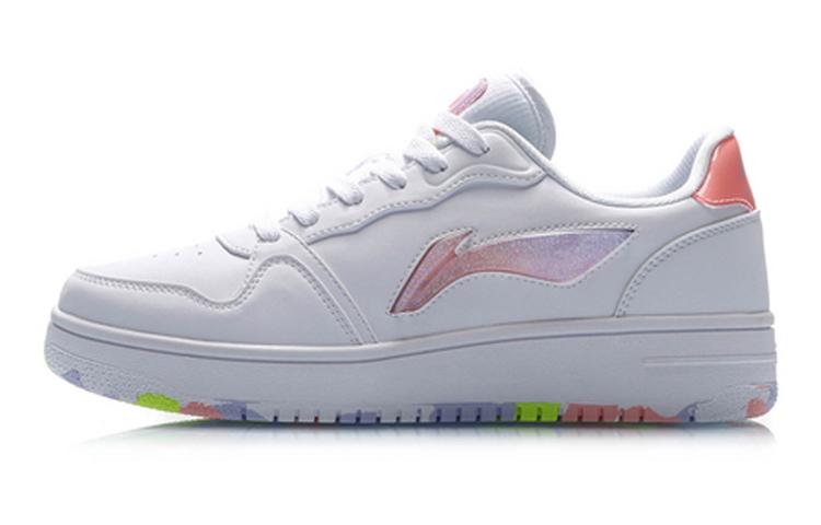 Li Ning Leather Cushioning Slip Resistant Abrasion Resistant Cushioning Slip Resistant Abrasion Resistant Low top AGCP362-1 37
