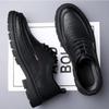 Fashion British Leather Business Men's Dress Shoes Spring Autumn Fashion Soft Sole Man Work Shoes Designer Fashion Casual Shoes Male