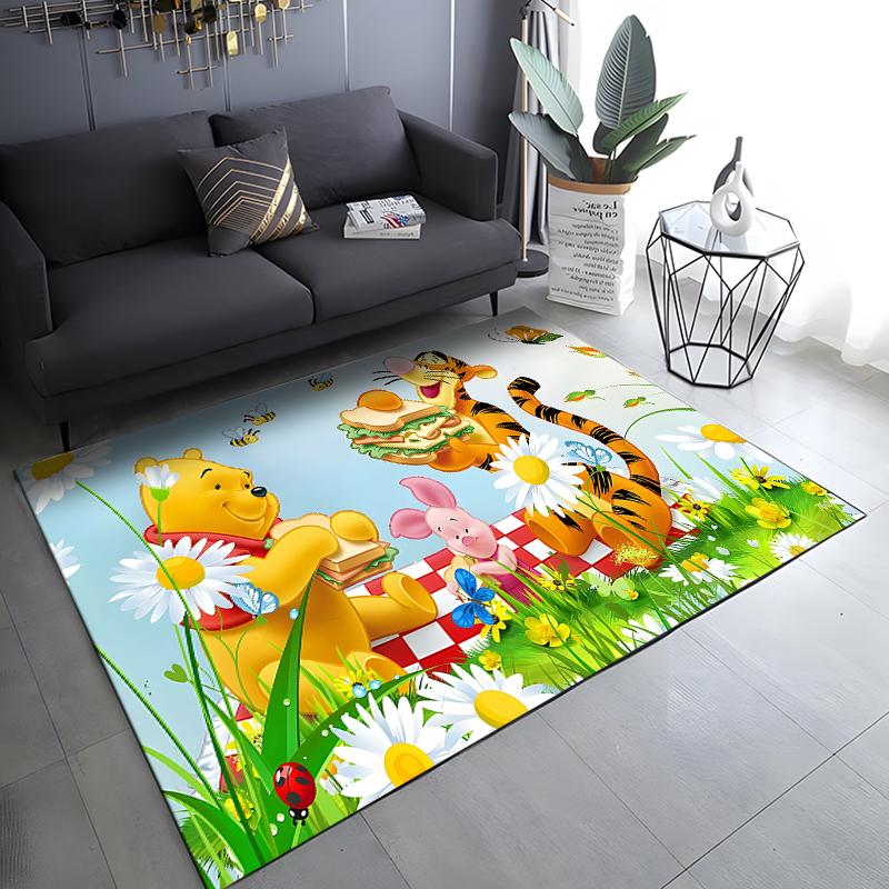 Best Seller!Winnie The Pooh Themed Carpet Kids Room LivingRoom Sofa King Size Mat Multi-scene All Seasons Rug Free Shipping Gift