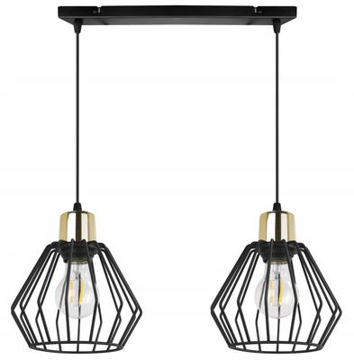 Hanging Lamp, Ceiling Chandelier, Wire Shade, Led