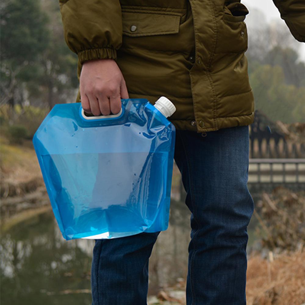 5L / 10L Collapsible Water Container Water Storage Jug Bag for Outdoor Camping Hiking Emergency