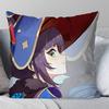 Mona Anime Game Genshin Impact Pillow Case Fashion Square Pillowcase Bedroom Sofa Room Ins Decoration Leisure