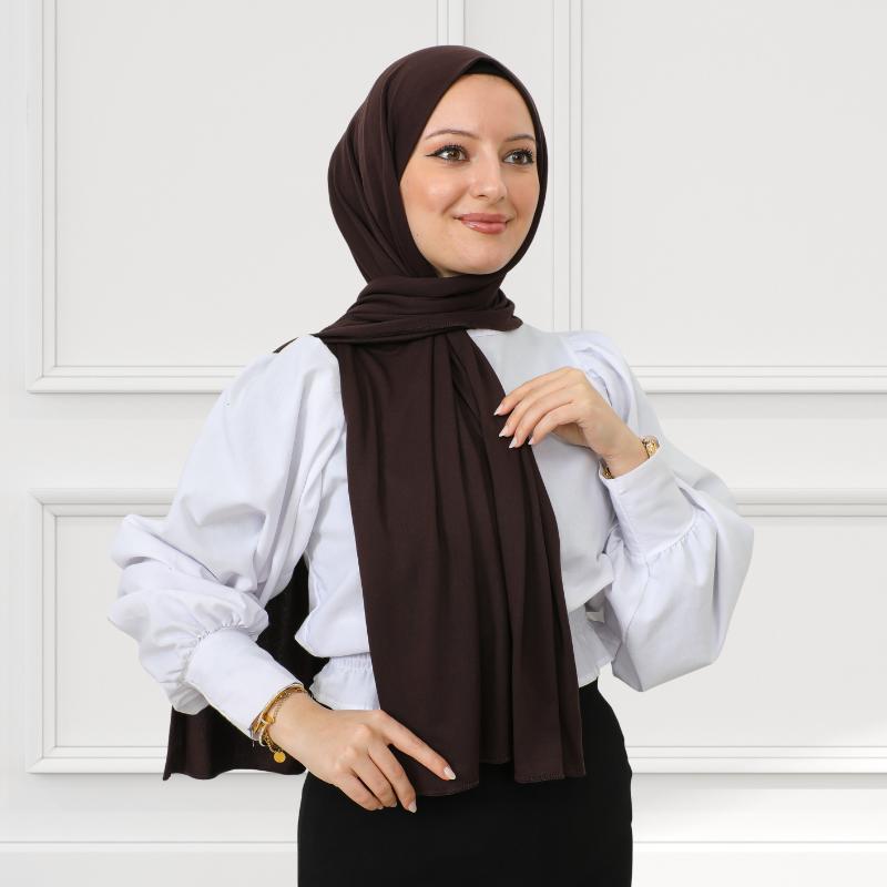 Hijab für Damen, Viskose-Schal, leicht, muslimischer Hijab, langer Schal, islamische Schals, türkisches Seiden-Kopftuch für Damen