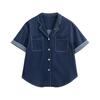 Women's Lyocell Blend Loose Denim Shirt