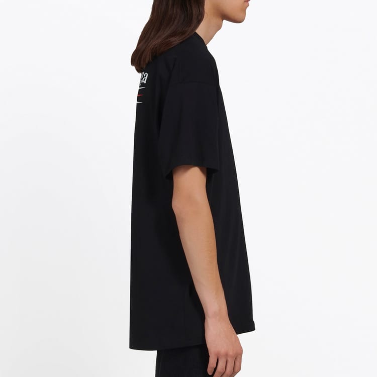 Balenciaga Political Campaign SS20 T Shirt Regular Fit Men's Black 570803TAV441000