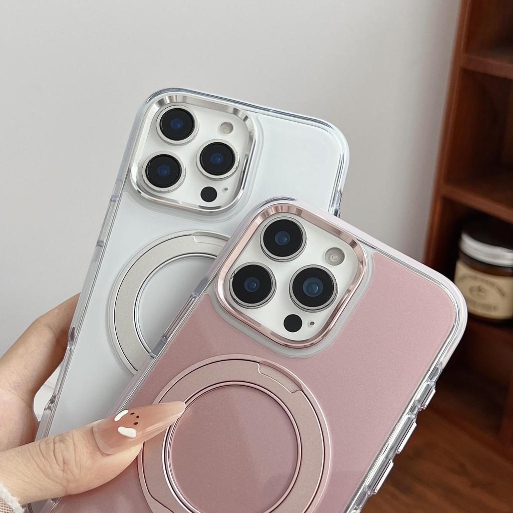 Magnetic Rotating Stand Case for iPhone 16/17 Pro Max - Anti-Fall Protective Cover