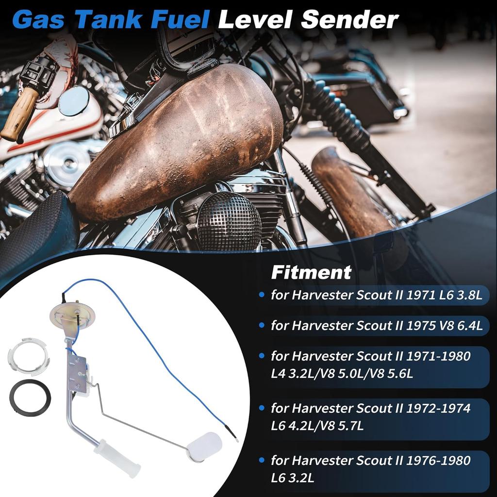 No.402522C2 Fuel Tank Sending Unit for Harvester Scout Motorbike Fuel Level Float Fuel Tank Sending Unit Assembly Fuel Meter Sending Unit