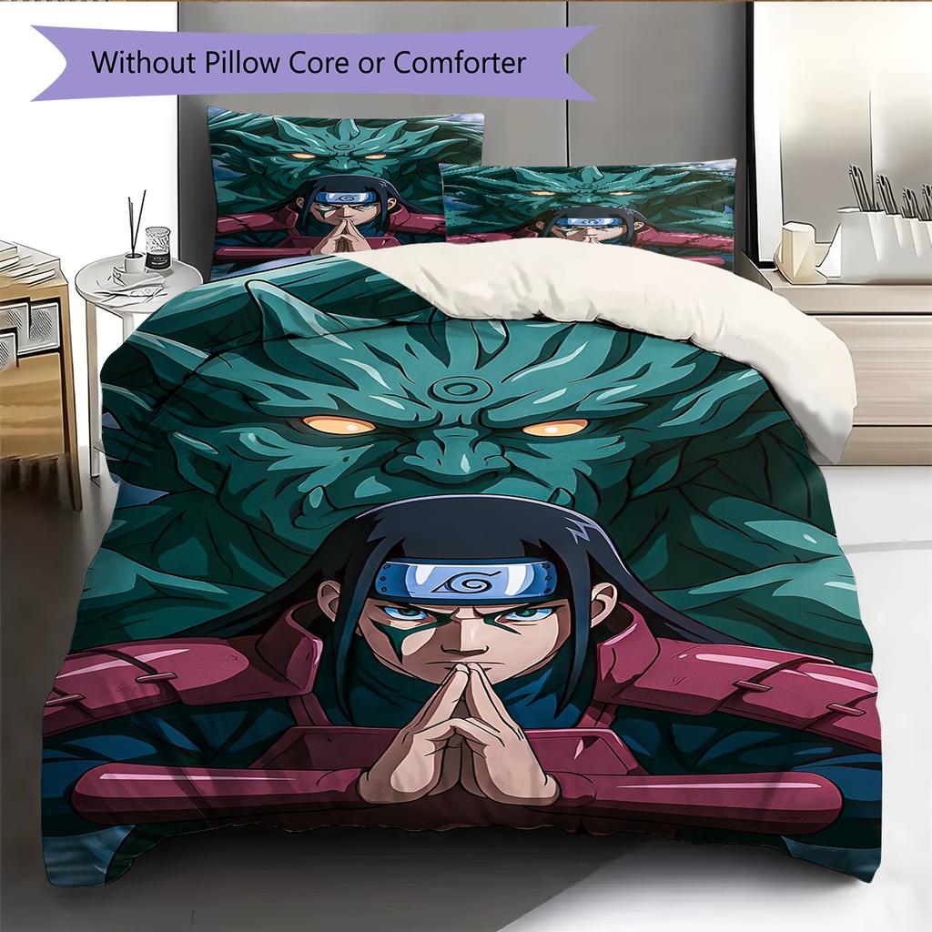 Cartoon Pattern Bedding Quilt Set Quilt Cover Pillowcase Home Decoration Birthday Gift (1 * Duvet Cover + 2 * Pillowcase, Without Core)