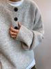 Men's Casual Button-Up Knitwear: Warm, Trendy, Versatile Pullover for Autumn & Winter.