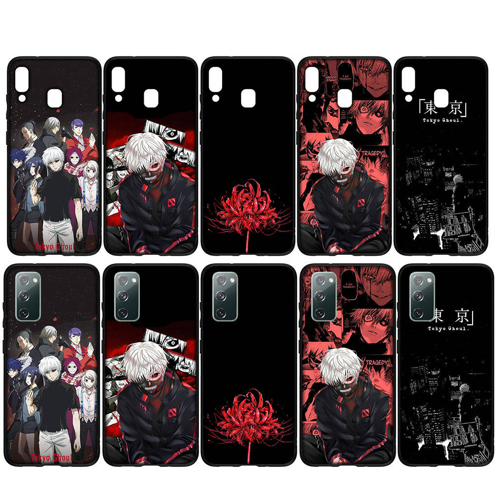 For iPhone 16 15 X XR Samsung Galaxy S24 S23 Plus Xiaomi Redmi Note 13 12 11 Pro Max 10 14 OPPO Huawei Cover Tokyo Ghoul Ken Kaneki Cartoon Phone Case