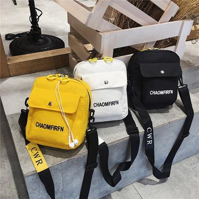 New Modern Ins Hip Hop Girl Canvas Bag Women Messenger Bag Shoulder Bag With Various Colors Option For Leisure Black Outdoor Backpack Female Bags